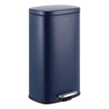 happimess HPM1011B Curtis 8-Gallon Step-Open Trash Can with Soft-Close Lid, Modern, Minimalistic, Fingerprint Proof for Home, Kitchen, Laundry Room, Office, Bedroom, Bathroom, Black