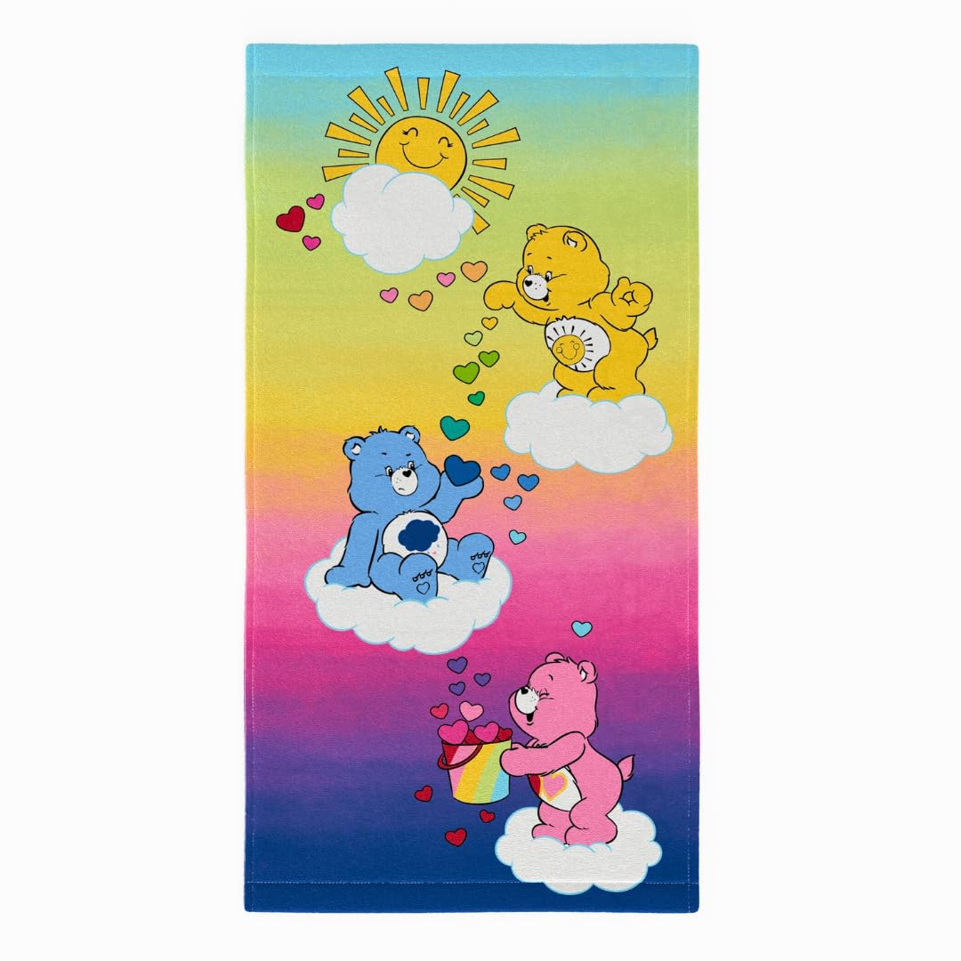Barney Classic Kids Super Soft Cotton Bath/Pool/Beach Towel, 58 in x 28 in, (Offical Licensed Product) By Franco