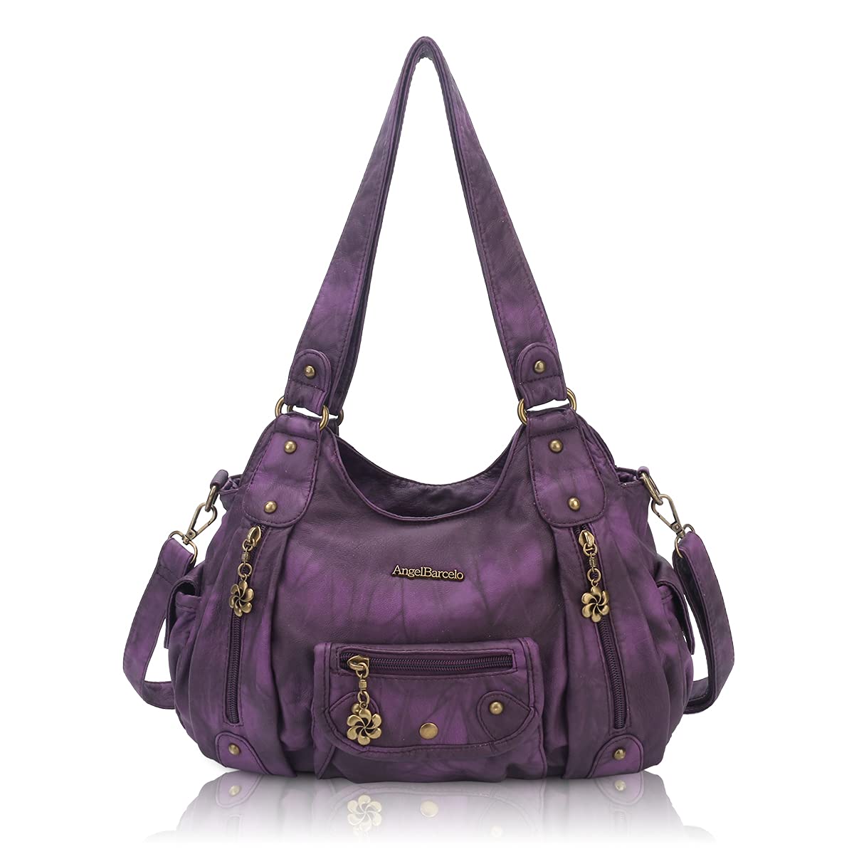 Angel Barcelo Purses for Women Soft PU Leather Shoulder Bag Crossbody Purse and Handbags