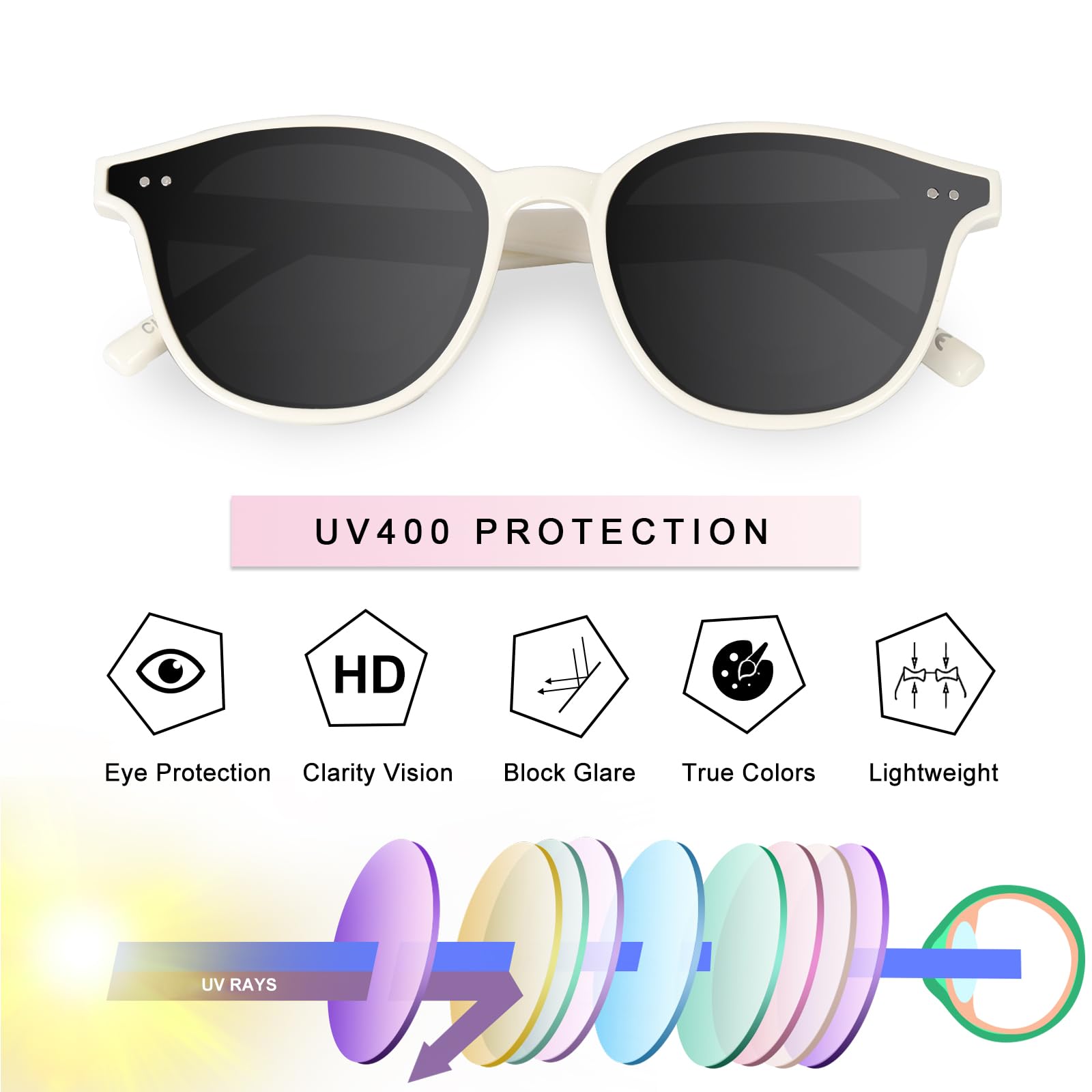 Kids Sunglasses, Sunglasses for Kids Children, Mirrored Sunglasses for Girls Boys Toddler UV400 Age 3-10