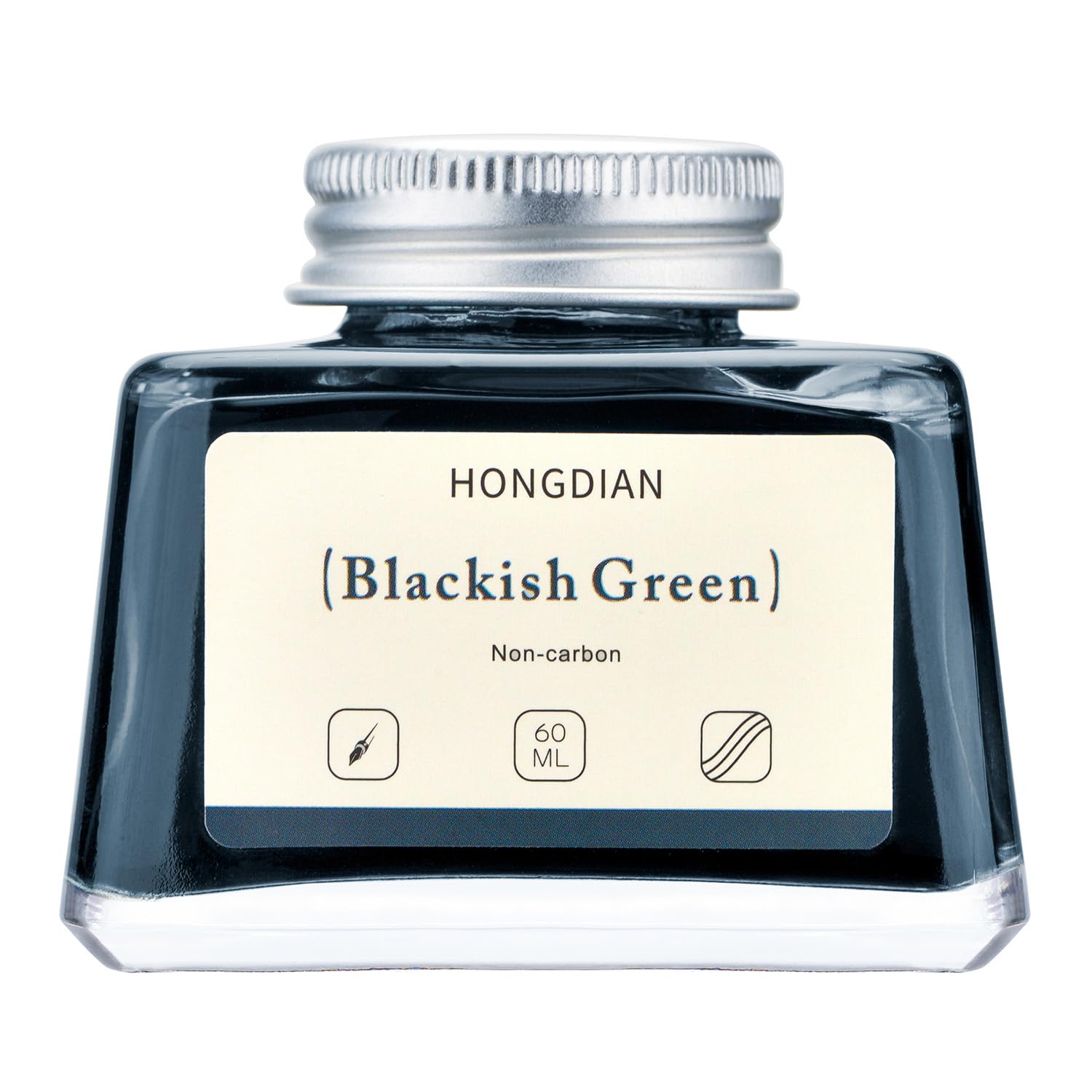 Asvine Hongdian Fountain Pen Bottled Ink Black, 60ml Fountain Pen Bottled Ink, Non Carbon