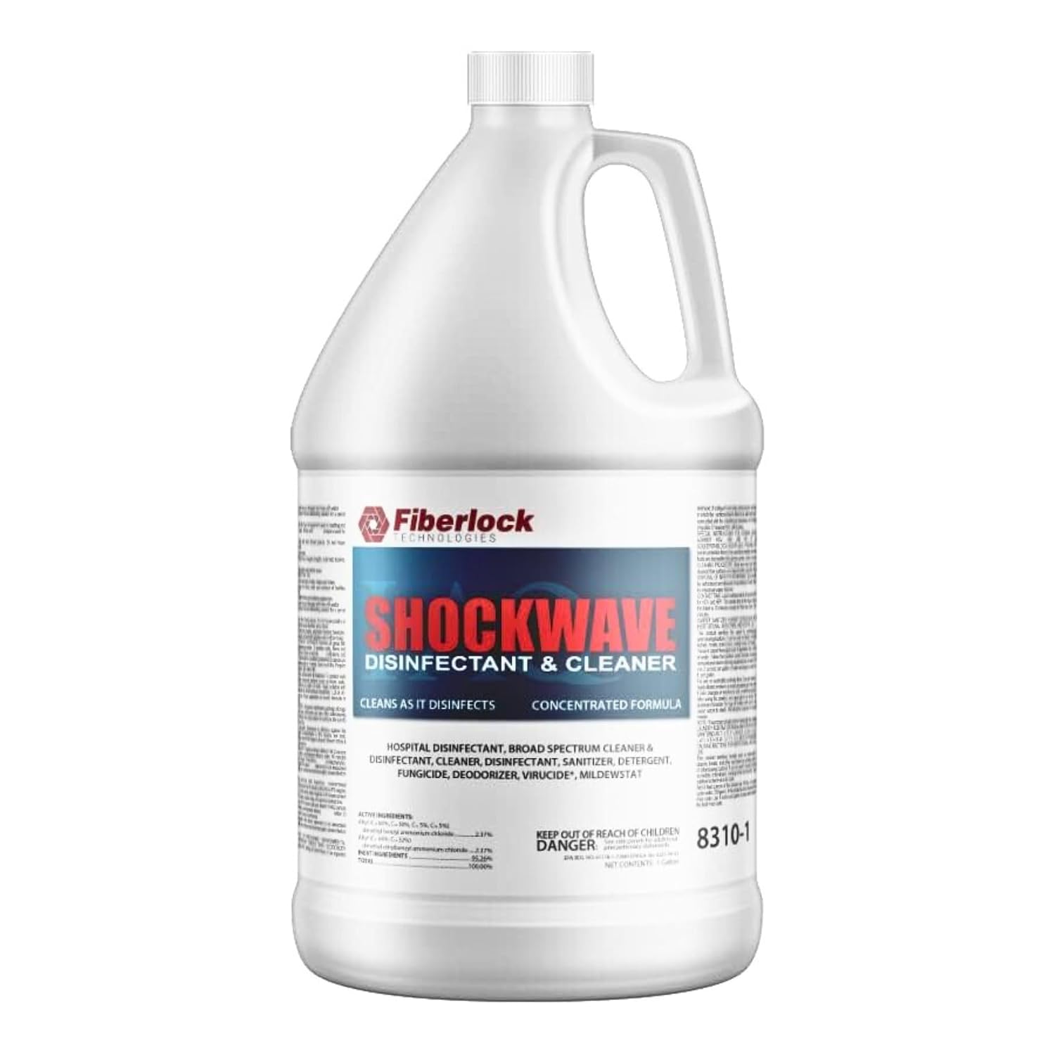 Shockwave Disinfectant Cleaner Concentrate, 1 Gallon, Ideal for Water Restoration & Flood Mitigation, Hospital-Grade Disinfectant, High-Yield Formula