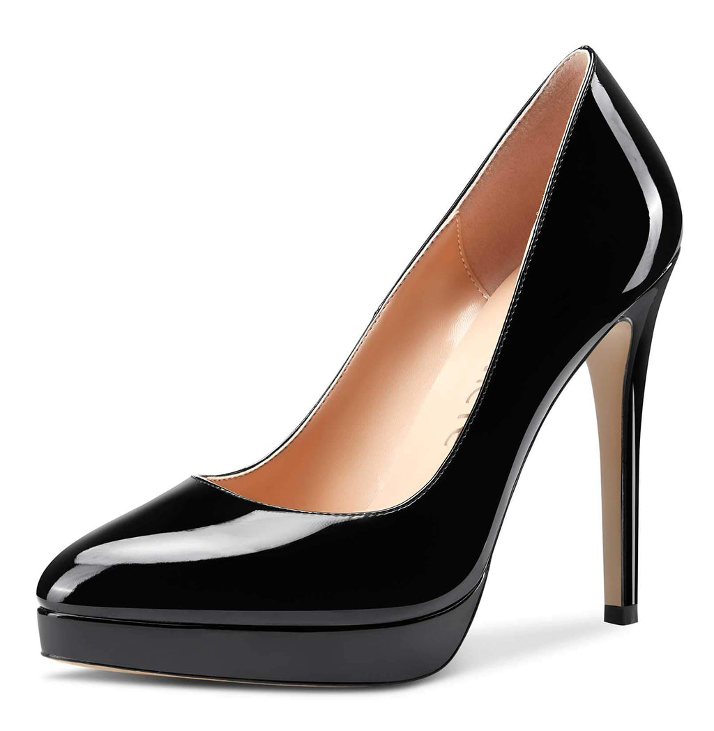 Castamere Womens High Heels Platform Pumps Slip-on Stilettos 12CM Heel Office Dress Shoes