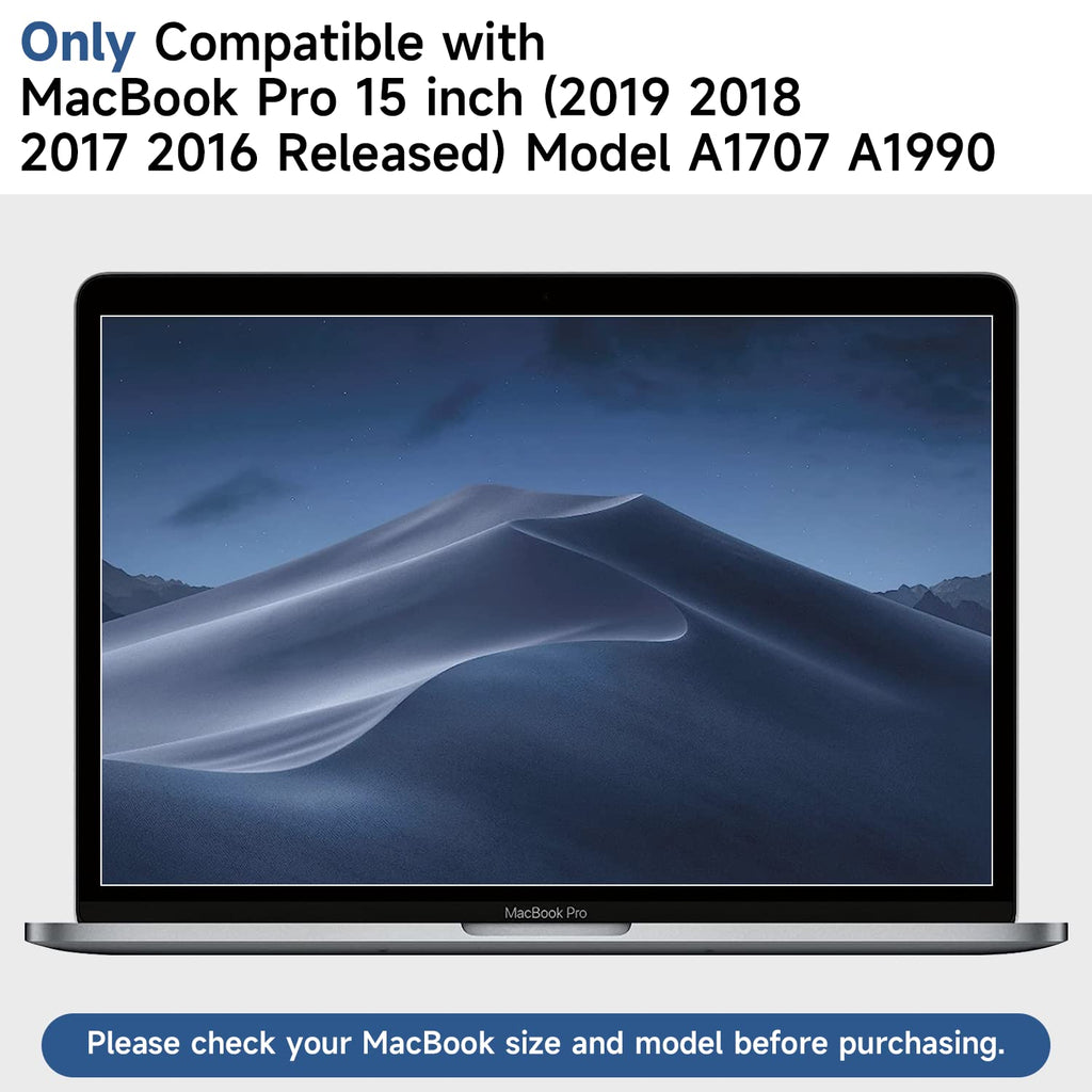 Paquete de 2 protectores de pantalla compatibles con MacBook Pro de 13 pulgadas (2016-2022 / M1, M2) y MacBook Air de 13 pulgadas (2018-2021 / M1), protector de pantalla antirreflejos, protector de