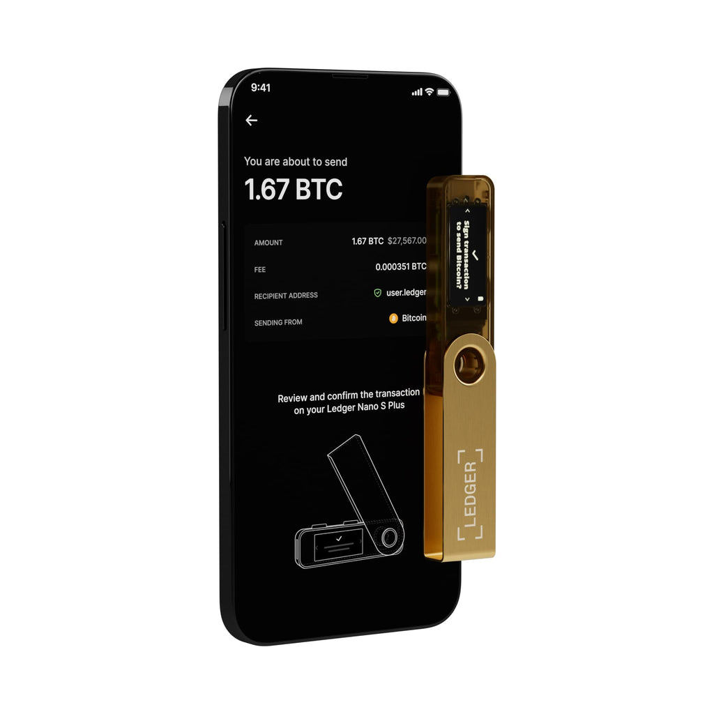 Ledger Nano S Plus Signer – The accessible Way to Manage Your Crypto & NFTs securely (Ledger Wallet for Desktop and Android only) – Matte Black
