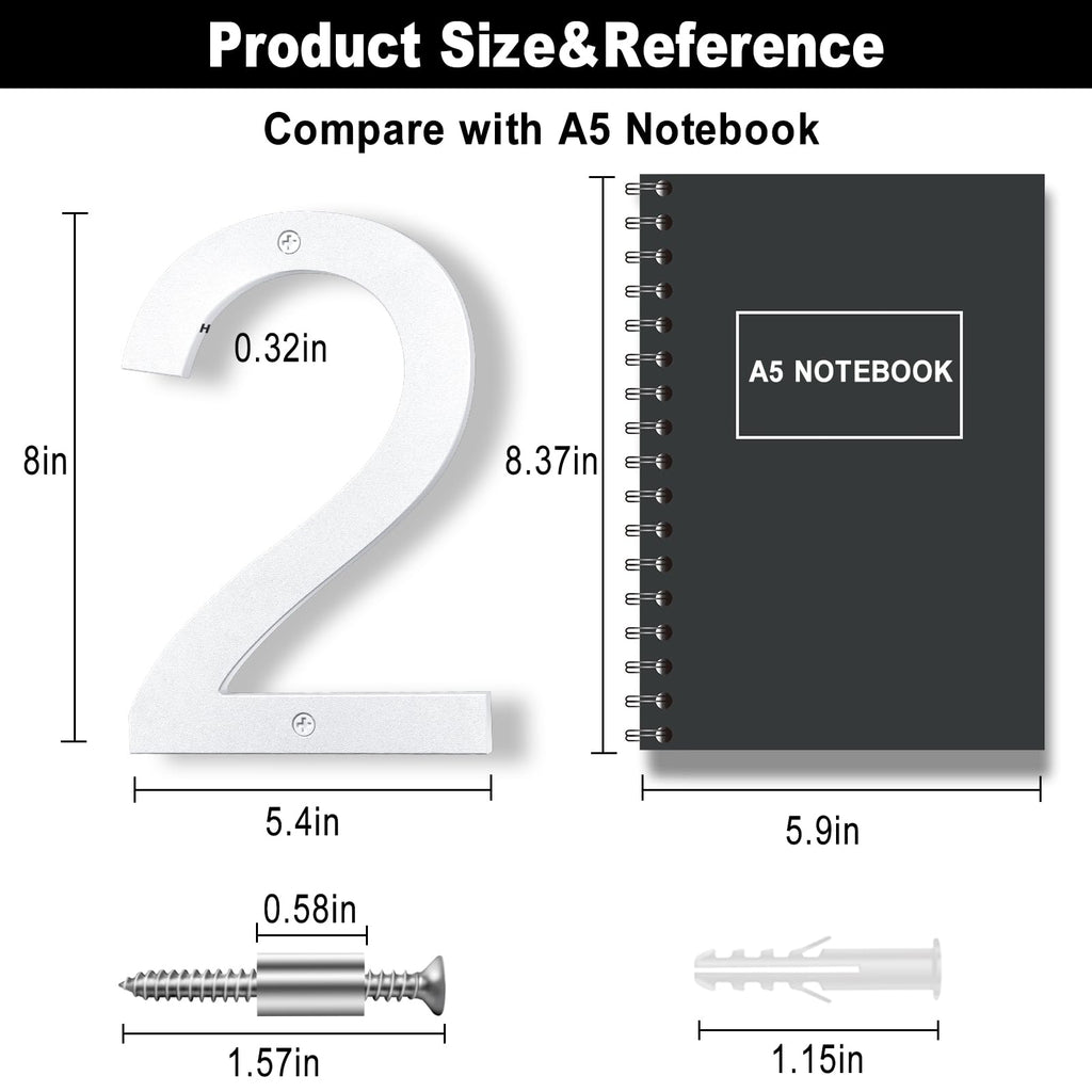 8 Inch Black Floating Arrow Signs, Modern Outdoor Plastic Directional Signs for Wall Yard Street