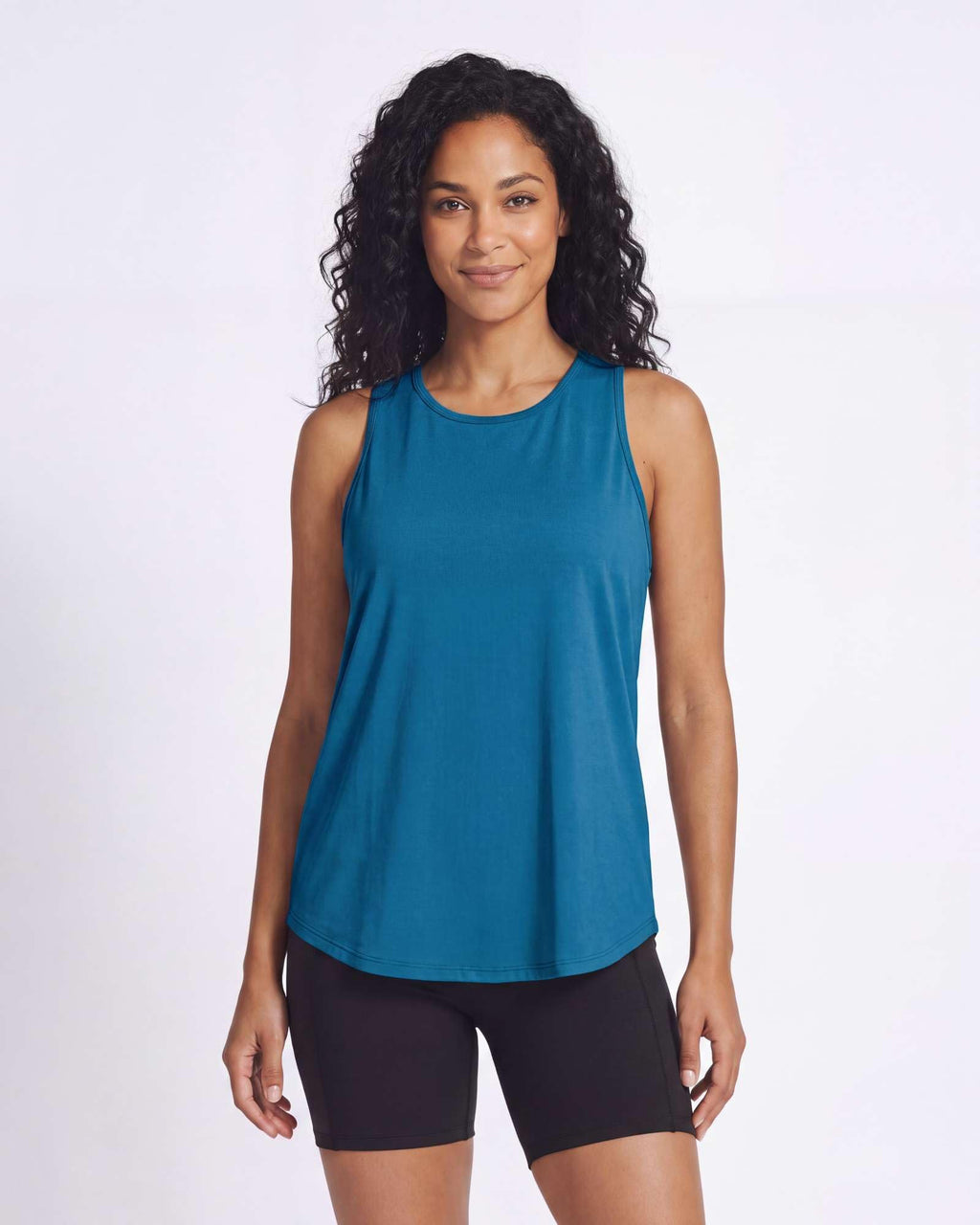 Real Essentials 5 Pack: Women's Racerback Athletic Tank Top Mesh Back Dry-Fit Sleeveless Shirt for Workout Running Gym (Plus)