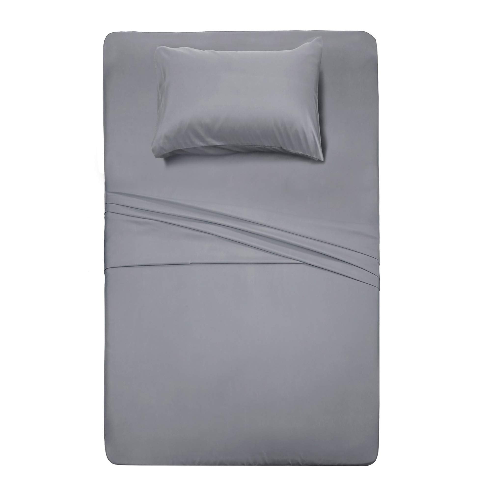 Best Season Bed Sheet Set - 1 Flat Sheet,1 Fitted Sheet and 1 Pillow Cases, Extra Soft Luxury Bedding Set,Deep Pockets,Wrinkle,Fade Resistant - Hypoallergenic- 3 Piece (Twin,Baby Blue)