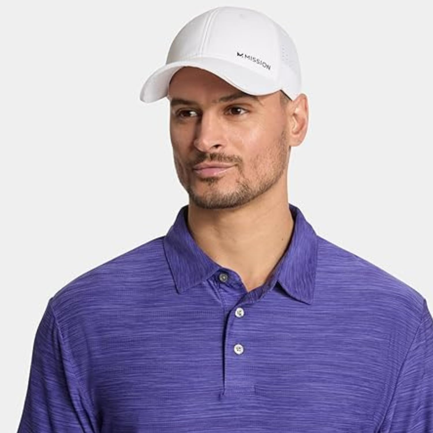 MISSION Cooling Vented Performance Hat Unisex Cap for Workouts, Golf & Running, Sweat & Water Activated Technology