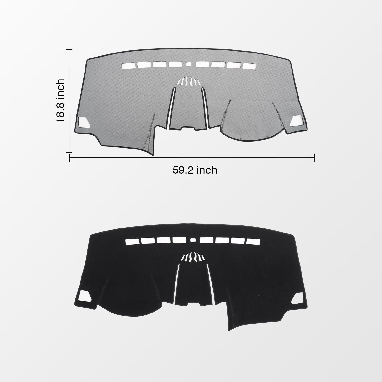 KUST Black Dash Cover for Ford Ranger 1995-2011/Ford Explorer 1995-2001/Mazda B2300 B2500 B3000 B4000 1995-2008/Mercury Mountaineer 1997-2001 Polyester Dashboard Cover Accessories for Ranger