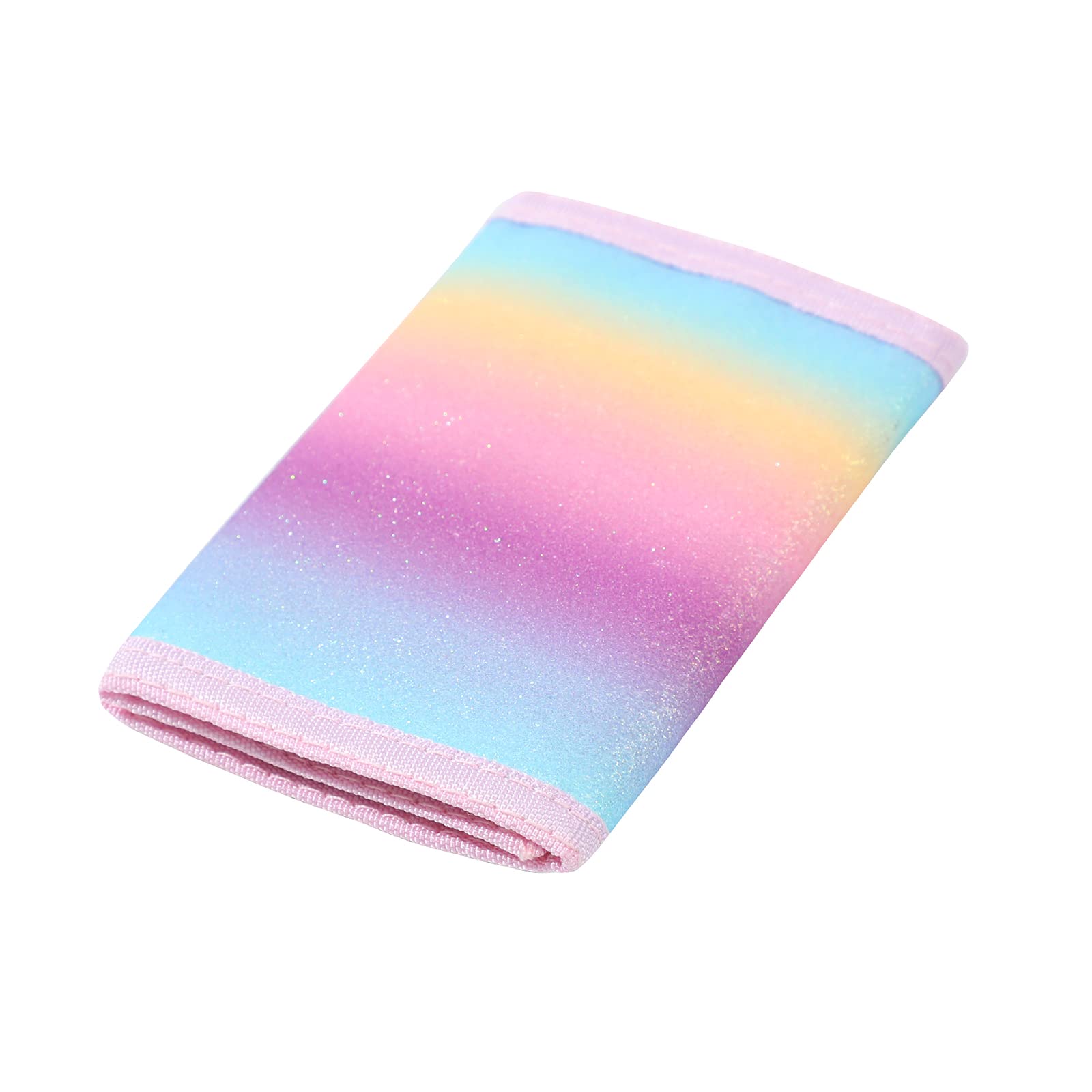 Leyeve wallet,Teen Wallet with Coin Pocket,Kids Wallets for Girls,RFID Trifold Canvas Outdoor lovely cartoon Wallet for Kids-Wallet with Magic Sticker - Alpaca