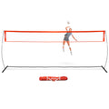 GoSports Freestanding Volleyball Training Net - 12 ft or 20 ft - Indoor our Outdoor Use, Instant Setup, and Height Adjustable
