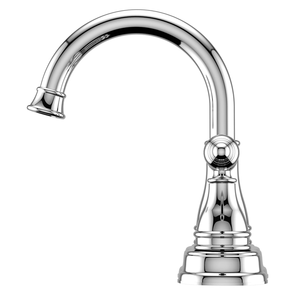 Pfister Sonterra Bathroom Sink Faucet 4 inch Centerset 2-Handle 3-Hole Polished Chrome Vanity Faucet with Push & Seal Drain and 360 Degree Swivel Spout LFWL245PC
