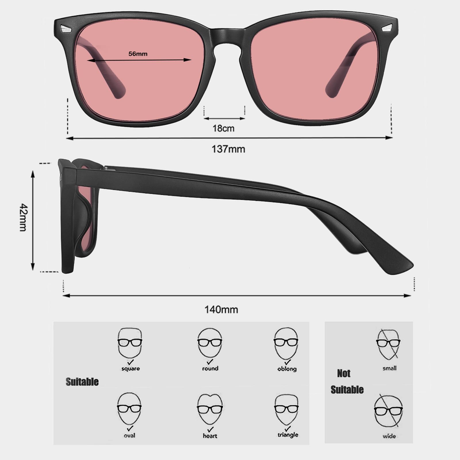 MAXJULI Blue Light Blocking Glasses,Computer Reading/Gaming/TV/Phones Glasses for Women Men(Transparent)