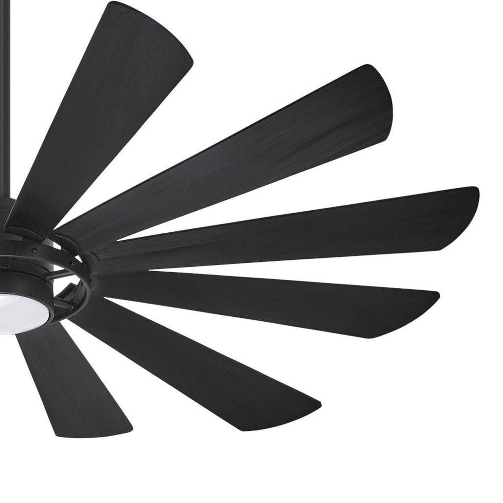 Minka-Aire F870L-ORB 65" Windmolen Outdoor Smart Ceiling Fan with LED Light and Remote Control, Oil Rubbed Bronze
