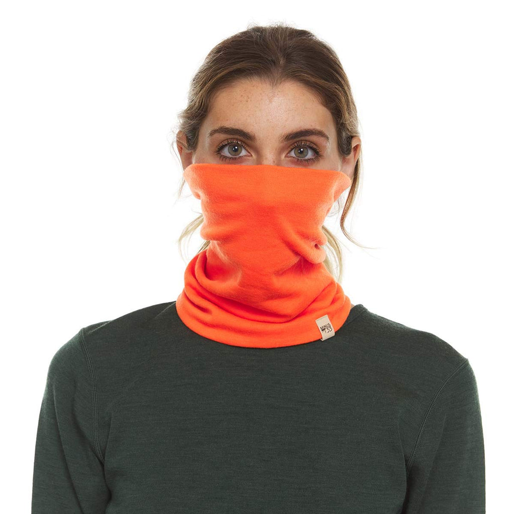 100% Merino Wool - Midweight Neck Gaiter - Skiing Neck Warmer - Winter Face Mask - Multipurpose Headwear
