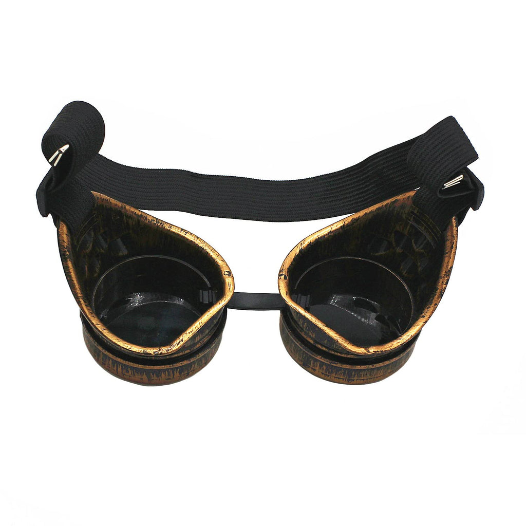 WEICHUAN Vintage Steampunk Goggles Mad Scientist Goggles Cosplay Punk Glasses for Adult, Women, Men Halloween Costume