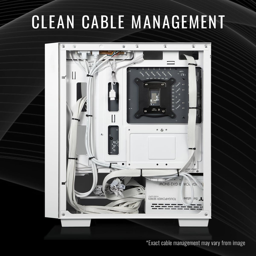Thermaltake LCGS Quartz R66 Gaming Desktop (AMD Ryzen™ 5 5600, ToughRam DDR4 3600Mhz 16GB RGB Memory, AMD Radeon™ RX 6600, 1TB NVMe M.2, WiFi, Windows 11) S2QT-B550-R66-LCS
