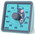 LIORQUE 60 Minute Visual Timer for Kids, Visual Countdown Timer for Classroom Office Kitchen with 'Rainbow' Pattern Design, Pomodoro Timer with Silent Operation (Batteries Included)
