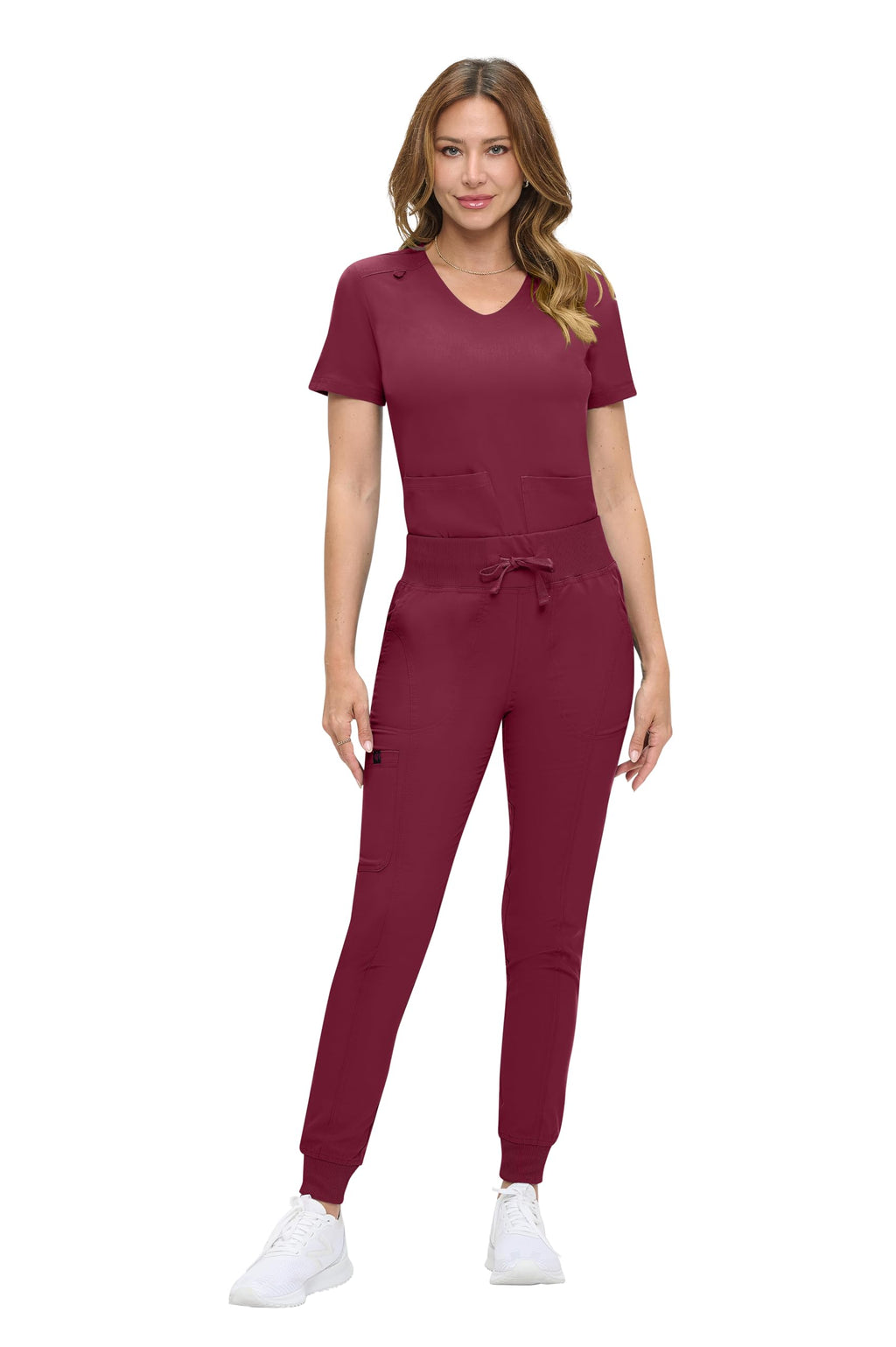 Natural Uniforms Womens Ultra-Soft Luxe Stretch Jogger Scrub Set with Regular and Petite Sizes