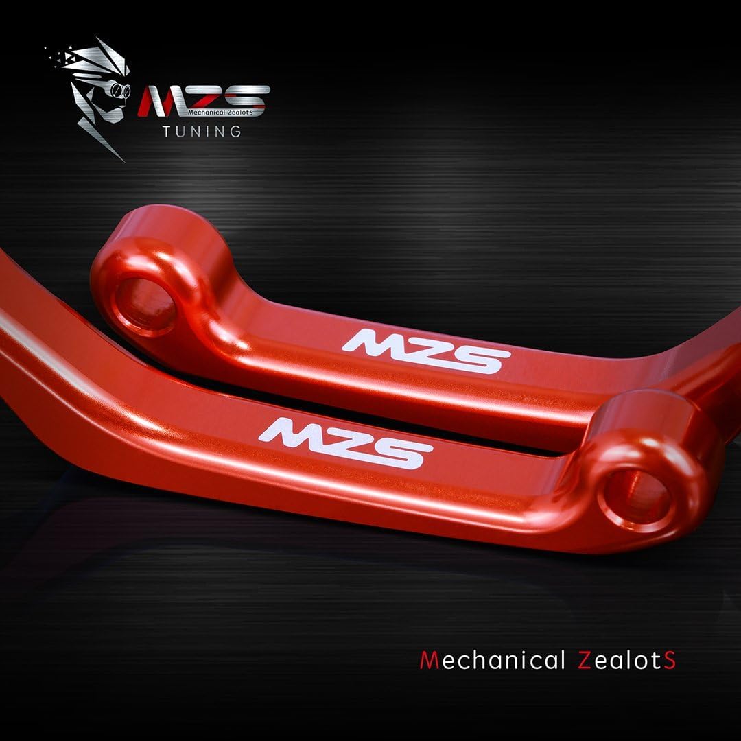 MZS Black Dirt Bike Brake Clutch Levers Pivot Adjustable CNC Compatible with YZ65 2018-2025 / YZ80 YZ85 2015-2025