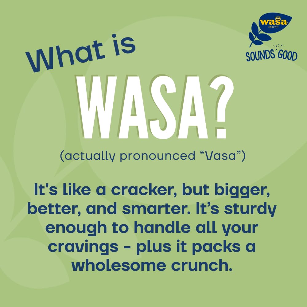 Wasa, Gluten Free Sesame & Sea Salt Crispbread, Net wt. 6.1 Oz (Pack of 1)