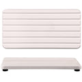 NiuYichee 2 PCS Water Absorbent diatomite Coasters, 7.1" x 3.5" Water Absorbing Stone Tray for Sink, Stone Drying mat for Kitchen Counter, Stone soap Tray Used for Hand Soaps & toiletries & Plants
