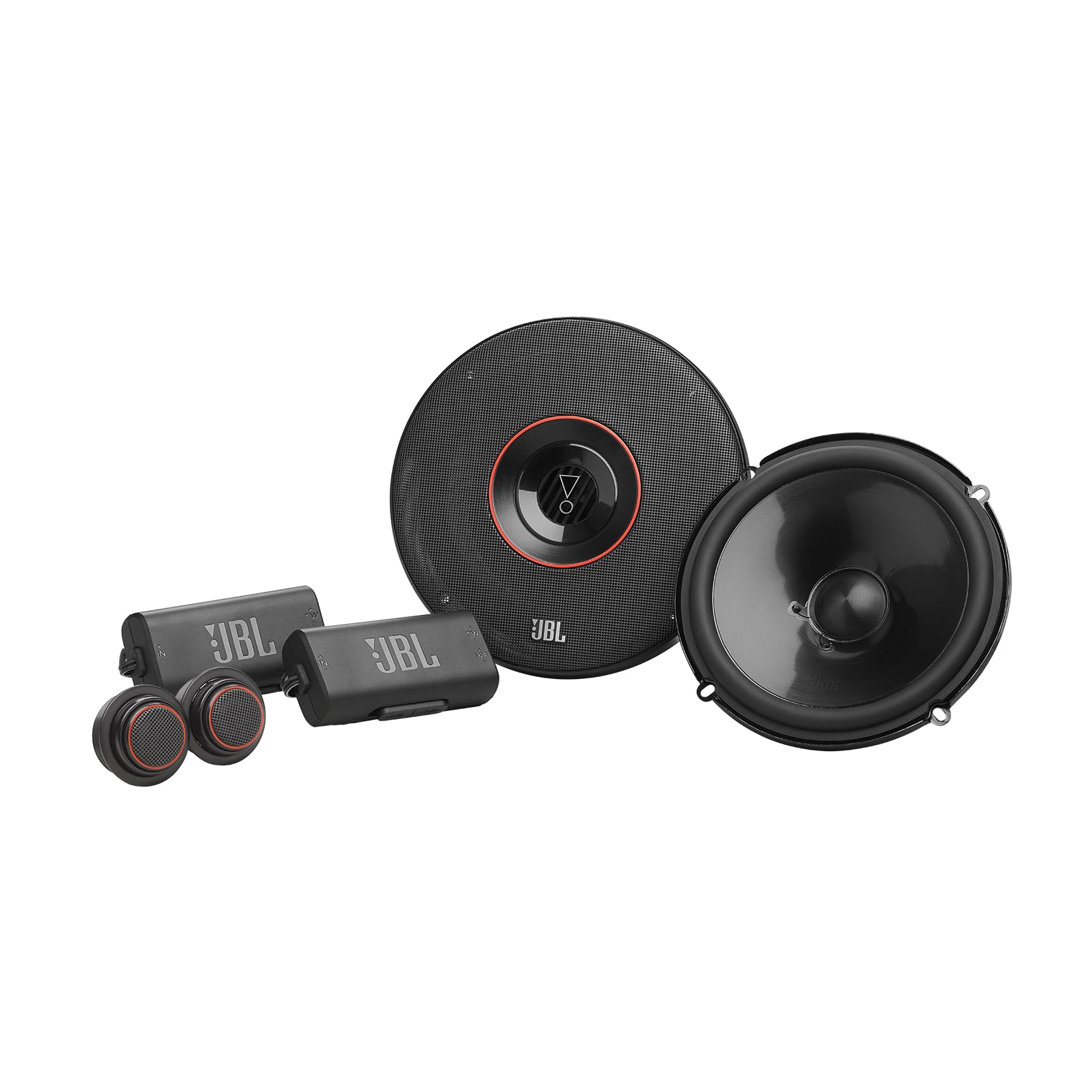 JBL Club 34F - 3-1/2" (87mm) Two-Way Car Speaker, 75 Watts Peak, 25 Watts RMS, Sensitivity (@ 2.83V): 89dB, Frequency Response: 90Hz – 20kHz, Nominal Impedance: 3.0 ohms