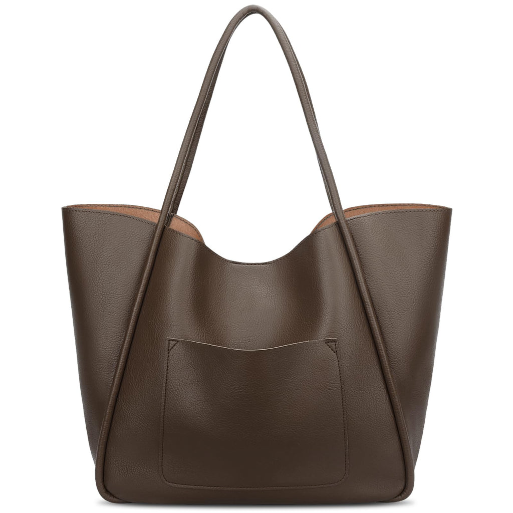 KKXIU Tote Bag for Women Vegan Leather Shoulder Purse Large Capacity Travel Bag