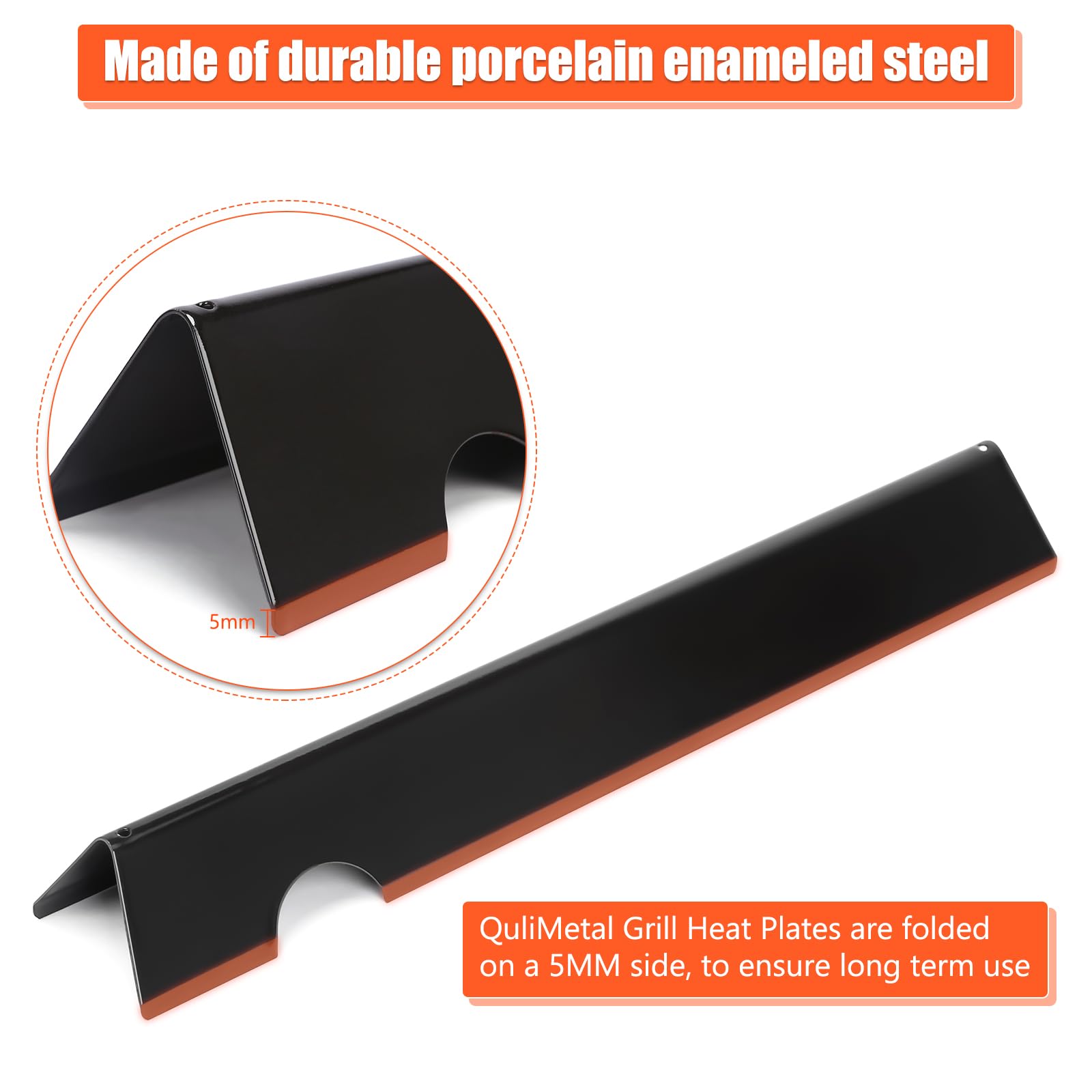Grill Parts for Weber Genesis 300 Grills with Front Control Knob, Grill Grates for Genesis E310 S310 E/S320 E/S330, 17.5" Flavorizer Bars&Heat Deflectors, 19.5" Grill Grates for Weber 7524 7621 65505