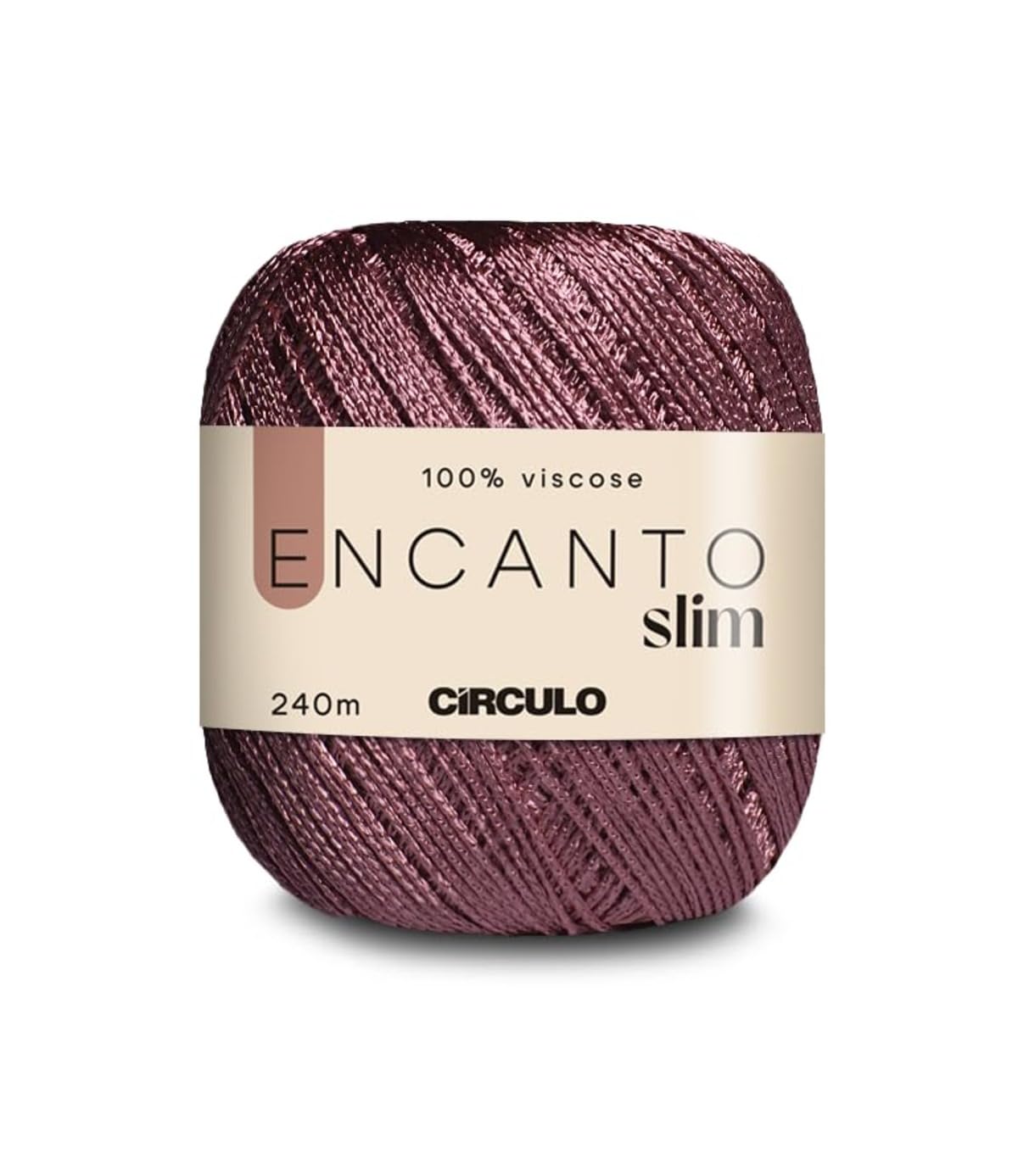 CIRCULO Encanto Slim Roll Yarn 100% Viscose - Luxury & Shine - Sport Weight Yarn - 262 yds, 3.52 oz - Color 1289 - Canary