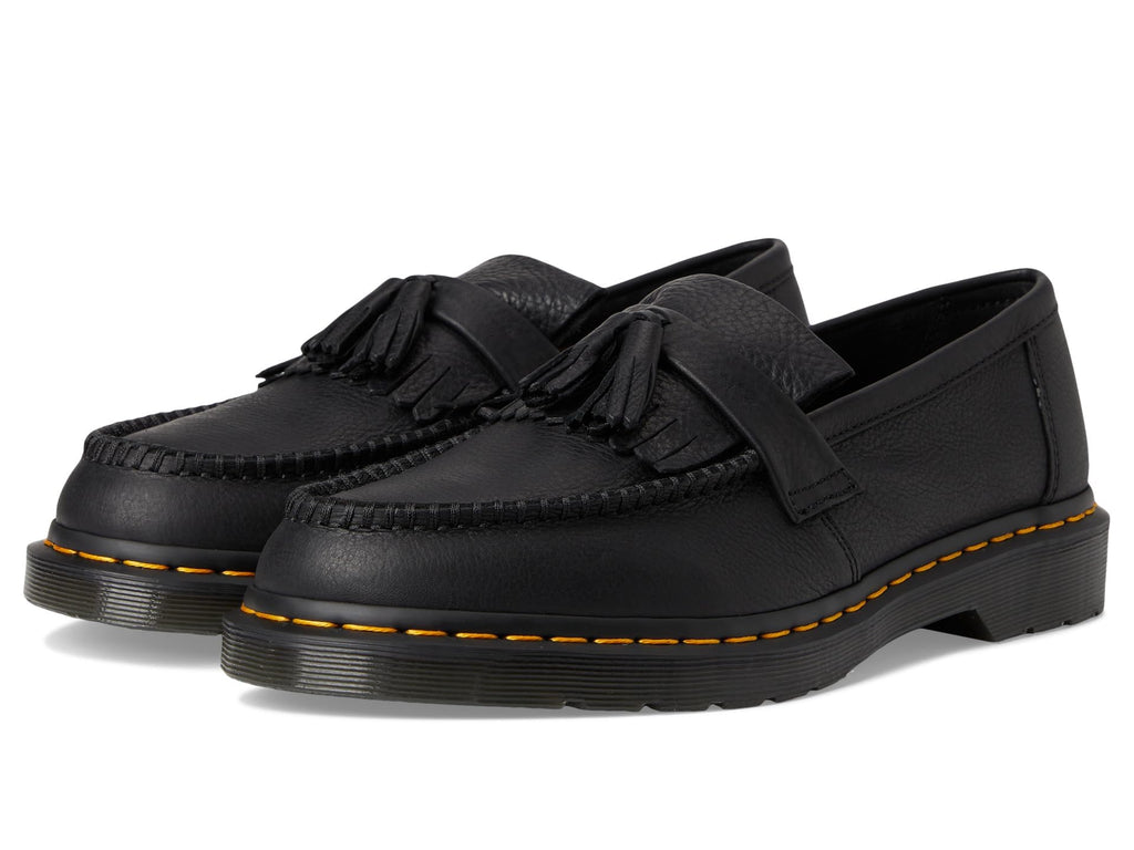 Dr. Martens Unisex Adult Adrian Yellow Stitch Leather Loafers