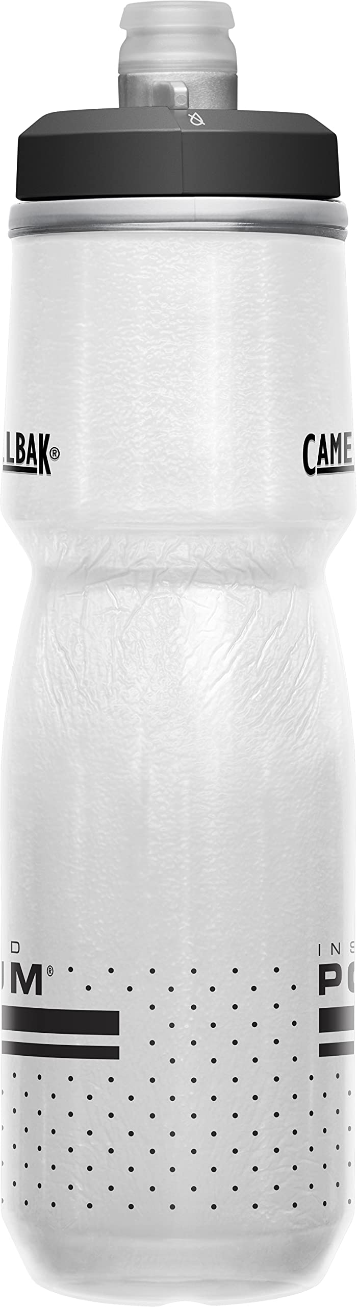 CamelBak Podium Chill Insulated Bike Squeeze Water Bottle, Cold Retention for Cycling, 24oz, Reflective Ghost