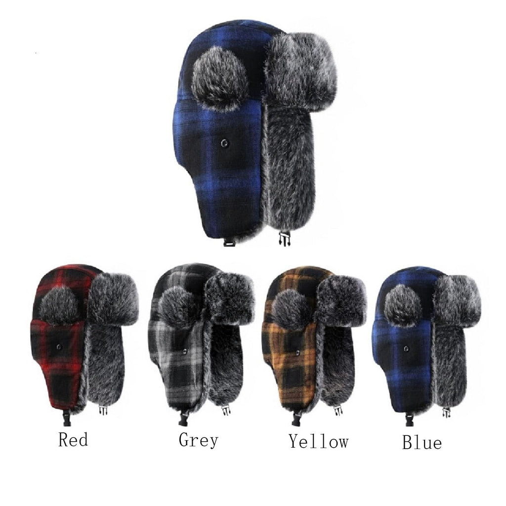 ASWER Trapper Warm Russian Trooper Hat Winter Skiing Cap Women Men Windproof
