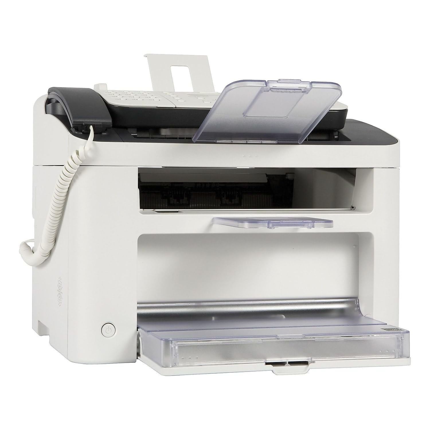 Canon FAXPHONE L100 - Monochrome Laser Fax with Copier, 30 Sheet Auto Document Feeder, 1 Year Limited Warranty, 19 PPM, White