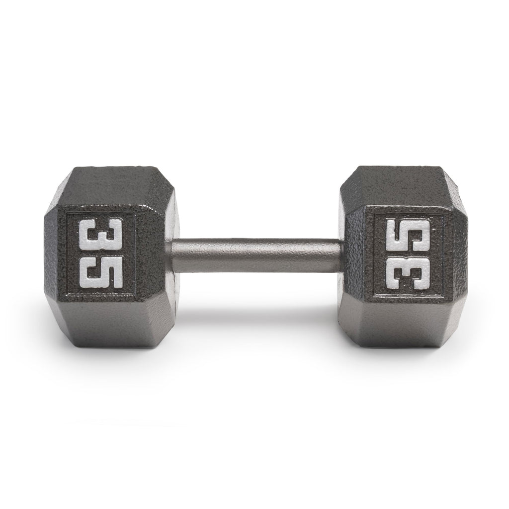 Marcy Cast Iron Hex Dumbbells Collection - Available size from 3-lb to 100-lb, SOLD INDIVIDUALLY