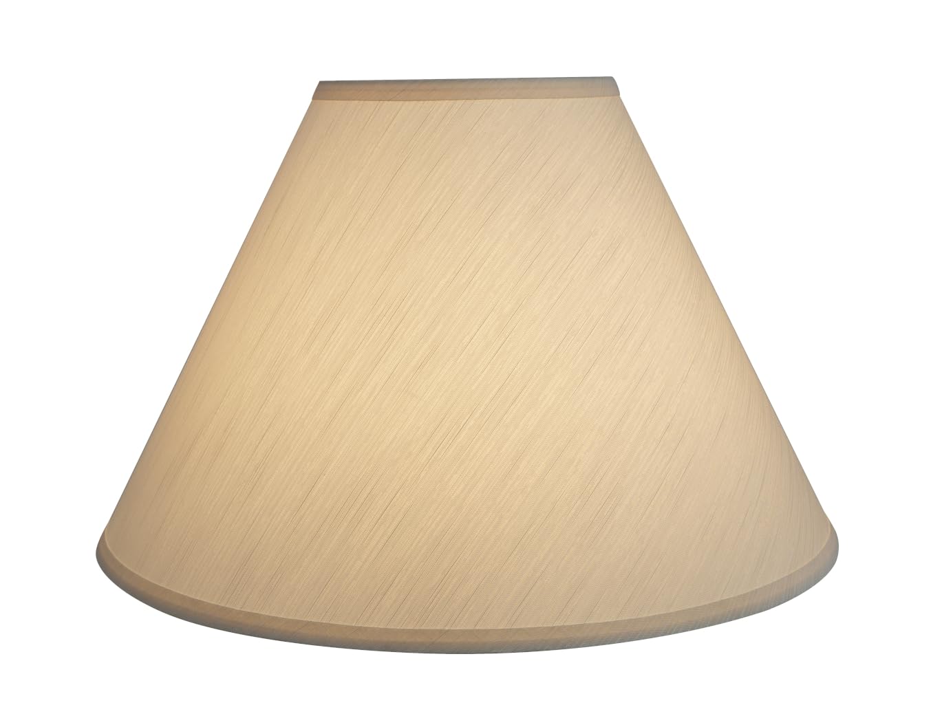 Aspen Creative 32083 Transitional Hardback Empire Shaped Spider Construction Lamp Shade in Brown, 18" wide (7" x 18" x 12 1/2")