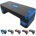 Aerobic Exercise Step, Adjustable Aerobic Stepper for Exercise, Workout Step Platform, Step Up Box, 26.5" Step Deck with 4” 6” 8” Adjustable Height Risers, Women Home Gym Fitness