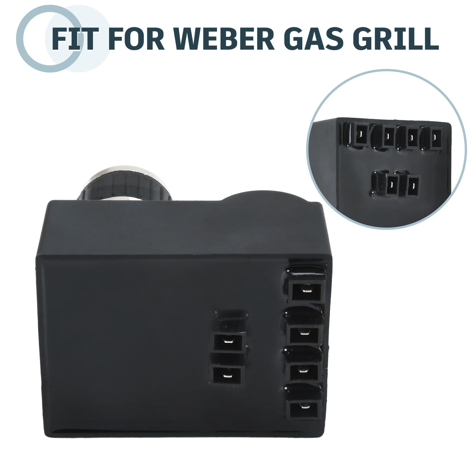 GasSaf Spark Generator 1 Outlet Push Button Electronic Igniter Ignitor Gas Grill Replacement for Broil King, Broil-Mate, Sterling, Jackson, Napoleon, Silver Chef, BBQ Pro, BBQ Tek and Others