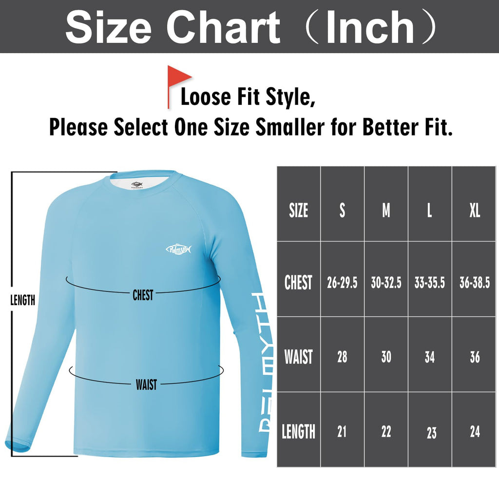 Palmyth Boys Fishing Shirt Youth Long Sleeve T-Shirt UPF 50+ Sun Protection