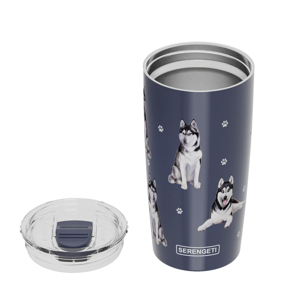 SERENGETI Australian Shepherd 20 Oz. Stainless Steel, Vacuum Insulated Tumbler with Spill Proof Lid - 3D Print - Insulated Travel mug for Hot or Cold Drinks (Australian Shepherd Tumbler)
