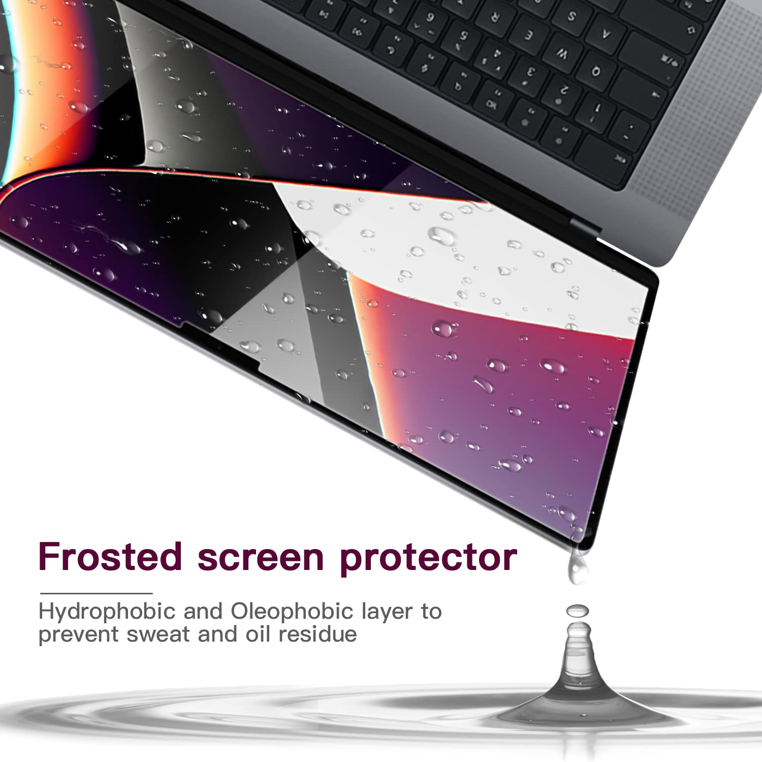 Paquete de 2 protectores de pantalla compatibles con MacBook Pro de 13 pulgadas (2016-2022 / M1, M2) y MacBook Air de 13 pulgadas (2018-2021 / M1), protector de pantalla antirreflejos, protector de