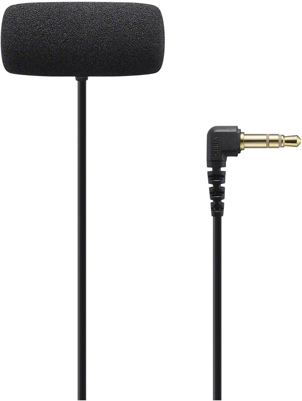Sony Compact Stereo Lavalier Microphone ECMLV1,Black, Small