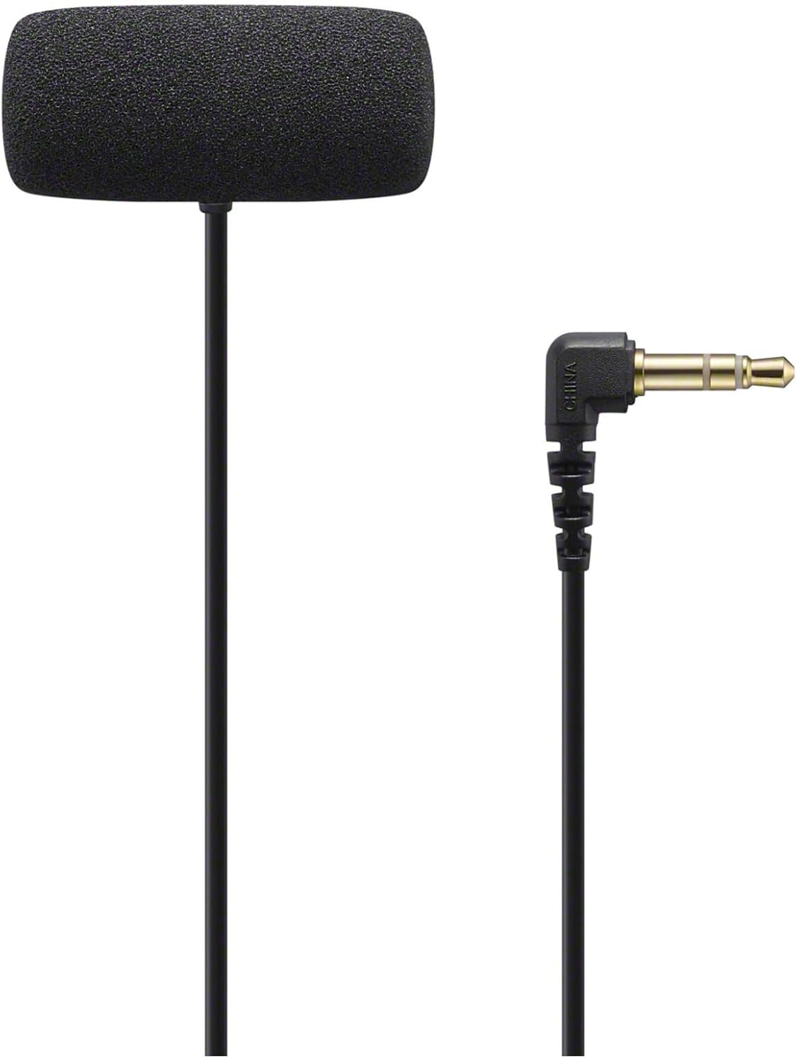 Sony Compact Stereo Lavalier Microphone ECMLV1,Black, Small