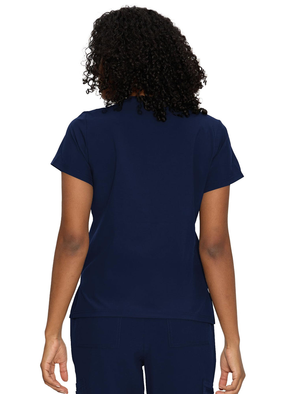 floralhue Scrub Tops for Women, Curved V-Neck Scrub Tops with 3 Pockets, Soft Stretch, Easy Care