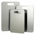 Stainless Steel Cutting Boards for Kitchen, 3 PCS Non Toxic Metal Chopping Board Set, Dishwasher Safe & Warp Proof (15.3"x11", 13.4"x9", 11.8"x7.9" Inch)