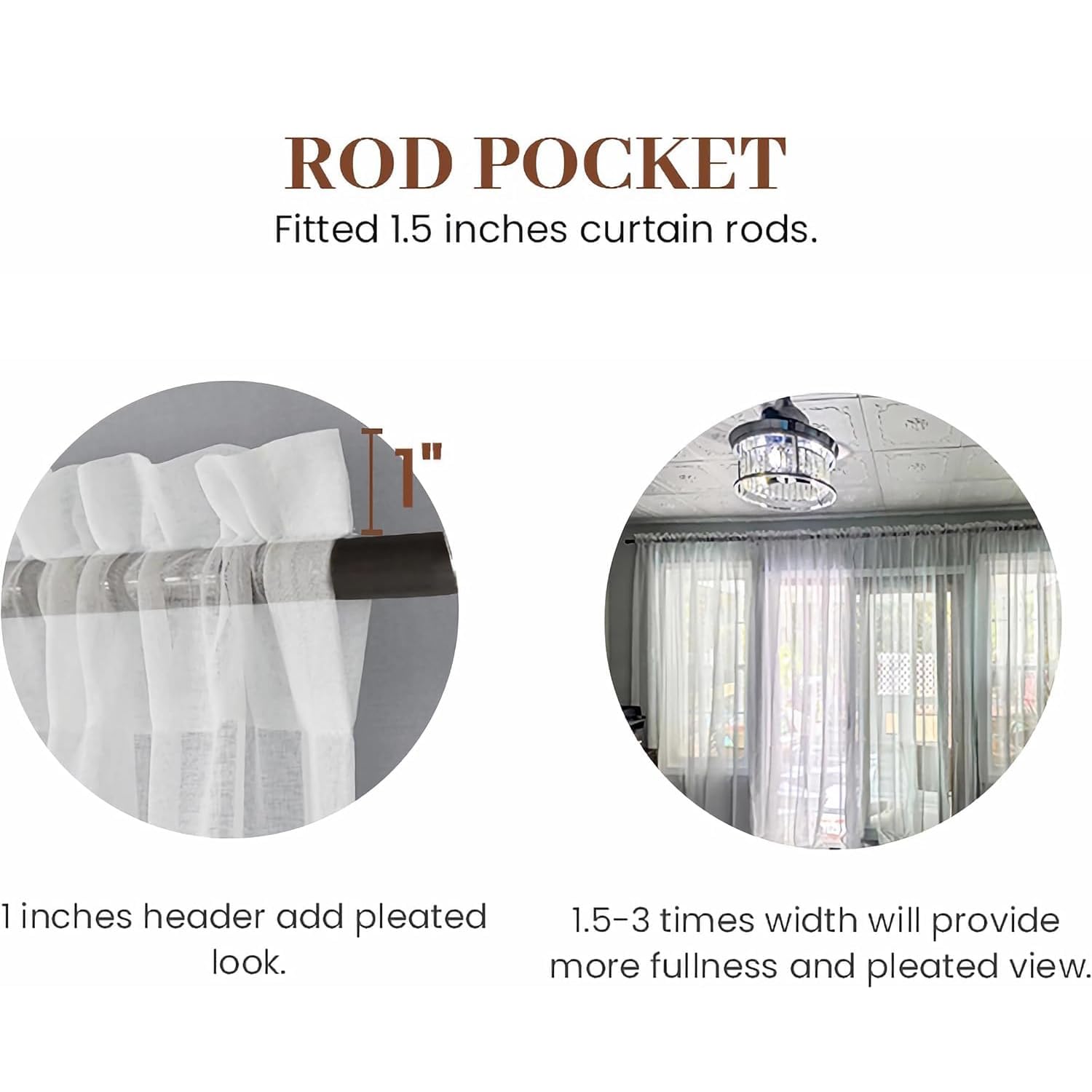 Dreaming Casa Solid Sheer Curtains 84 Inches Long Grey Rod Pocket Voile Draperies for Bedroom Living Room, 2 Panels, Each 42" W x 84" L