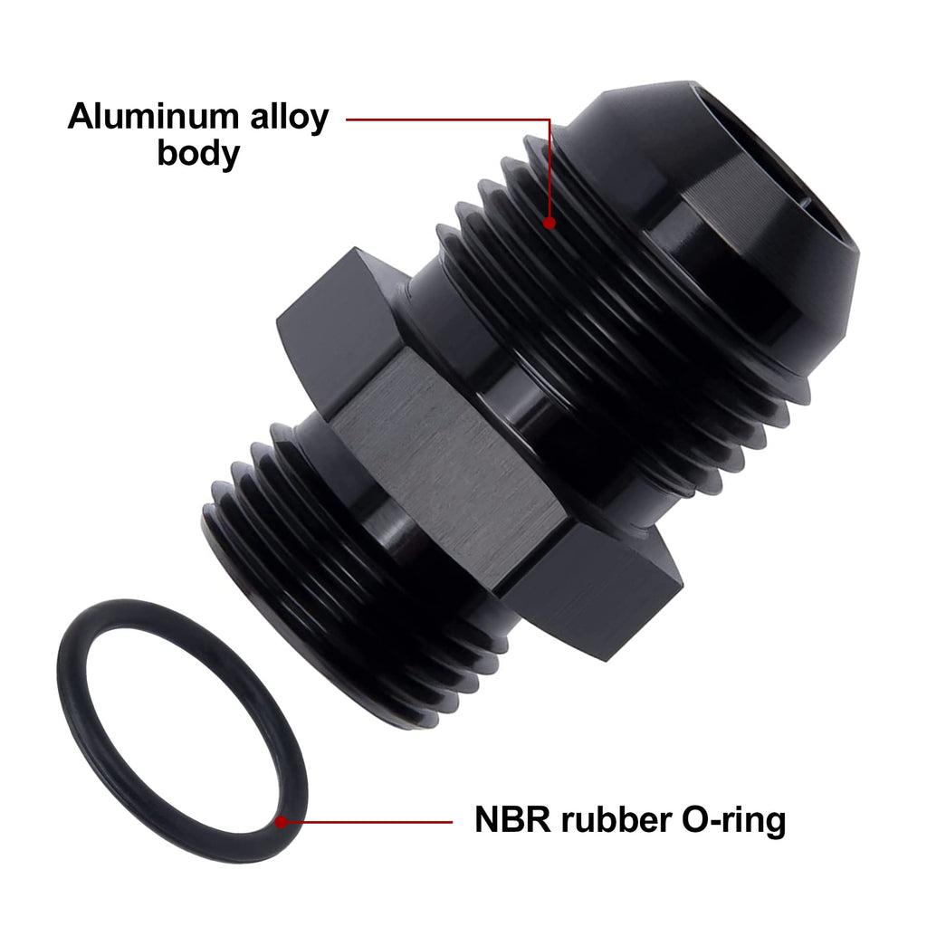 EVIL ENERGY 3AN Flare to AN3 ORB Male O-Ring Fitting Adapter