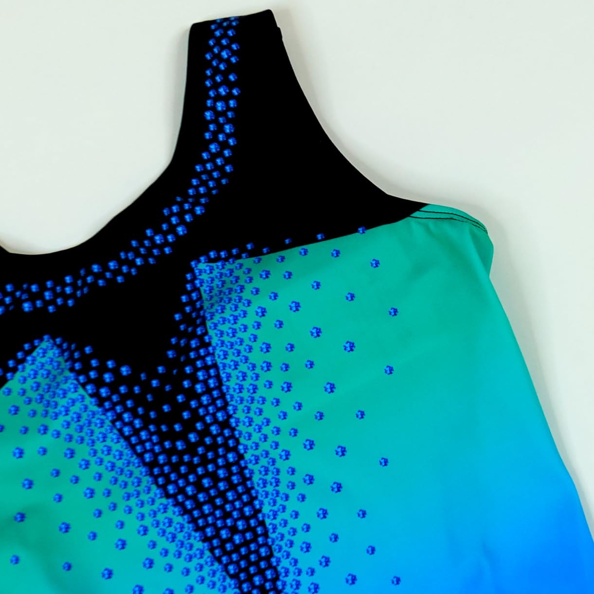 GK Girls Dazzling Diamonds Gymnastics Leotard - Dance Costume with Matching Scrunchie for Toddlers, Children, Juniors (