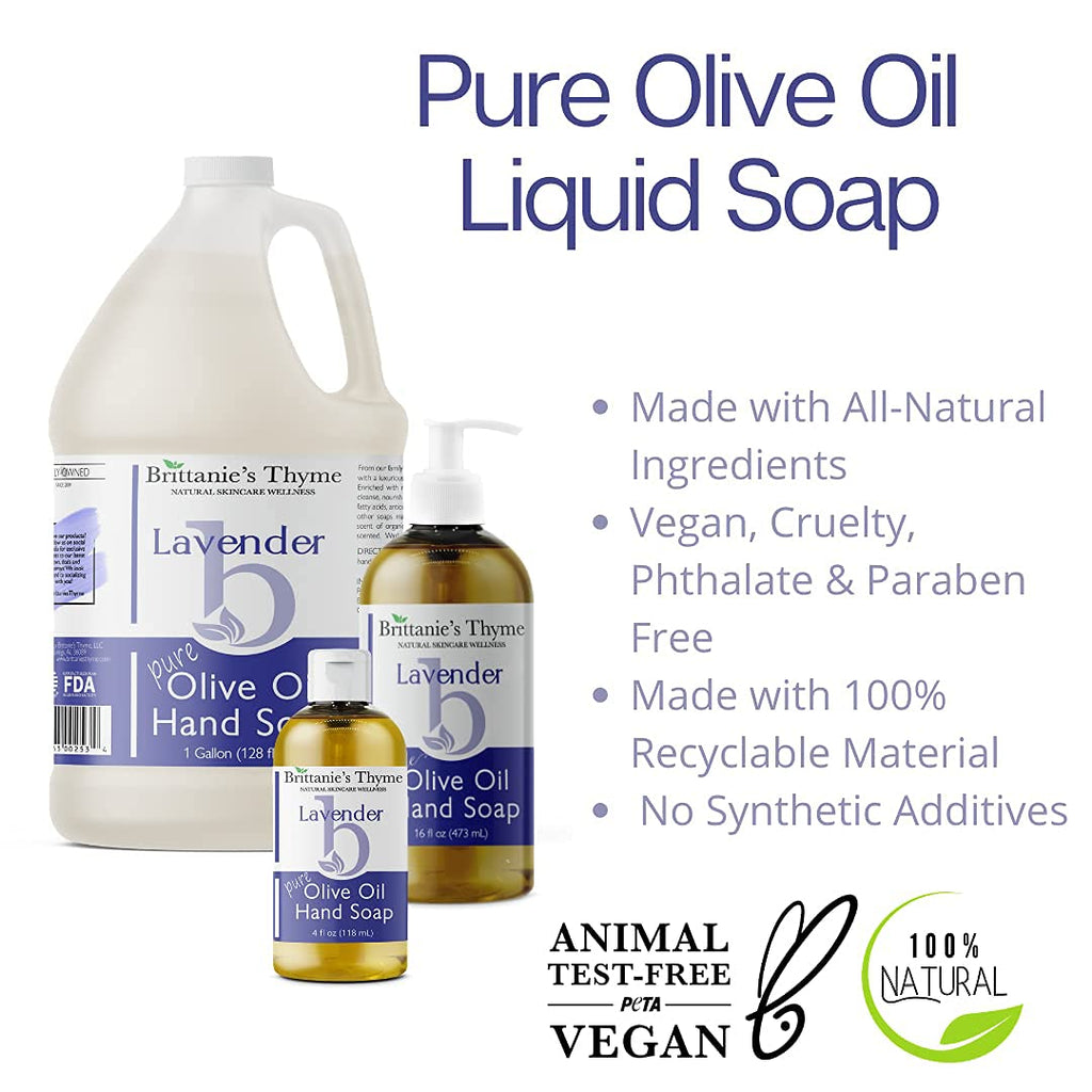 Brittanie’s Pure Castile Liquid Soap Refill, Bergamot Lime, 12 Ounce | Dish Soap, Hair & Body, Home, Gentle and Pure, Made with Natural Luxurious Oils, Vegan & Gluten Free Non-GMO